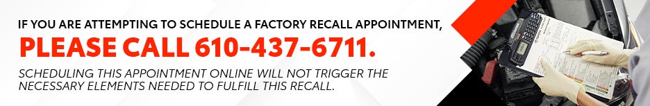 Please call if scheduling a recall appointment