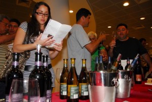 ASHKELON, ISR - MAR 24:Wine tasting at Ashkelon Wine festival on Feb 25 2008.Annual wine consumption among Israelis averages 4.6 liters of wine per person, similar to Hungary or Argentina