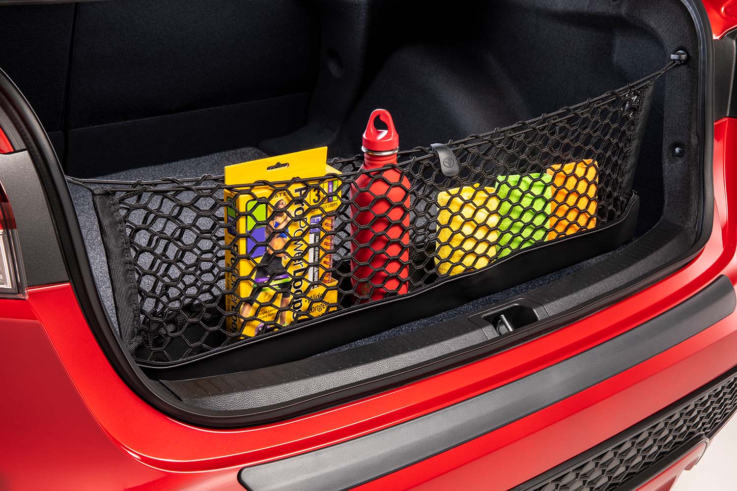 Accessories that help keep your Toyota protected at Bennett Toyota in Allentown, PA | Toyota Corolla trunk cargo net