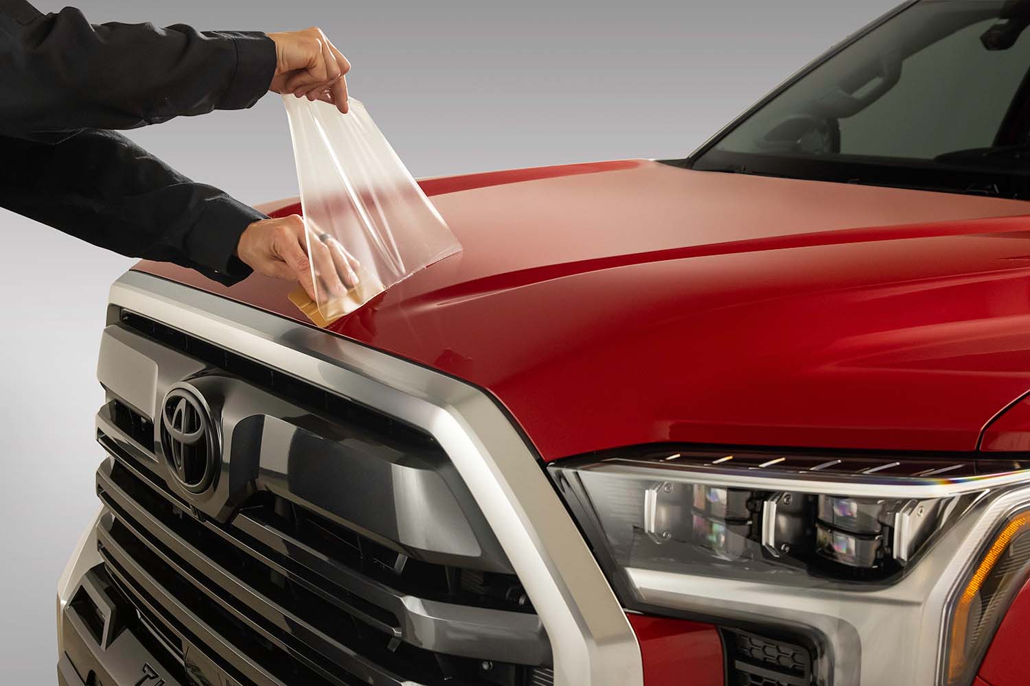 Accessories that help keep your Toyota protected at Bennett Toyota in Allentown, PA | Paint protection film on a new Toyota Tundra