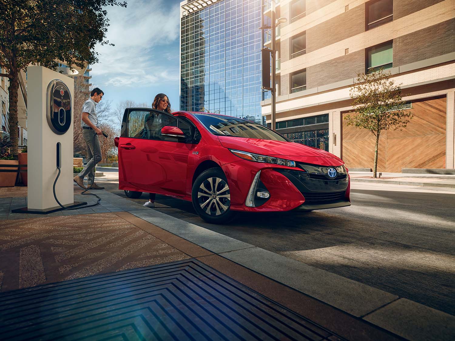 Toyota Hybrid for Everyone at Bennett Toyota | 2022 Toyota Prius Prime charging