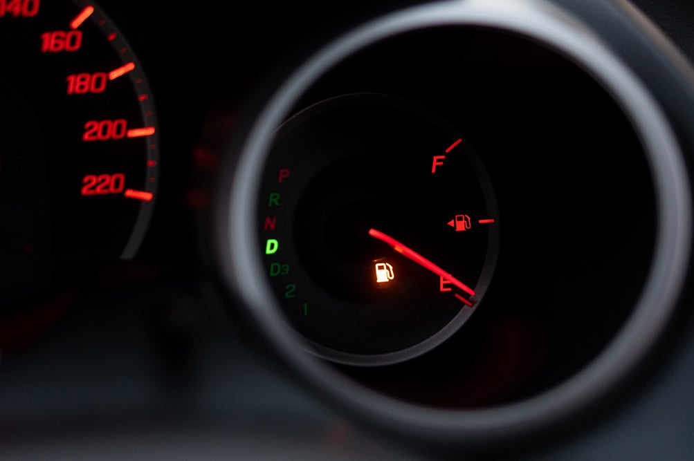 Understanding Your Toyota’s Emergency Lights at Bennett Toyota in Allentown, PA | Low fuel light on dash and empty tank